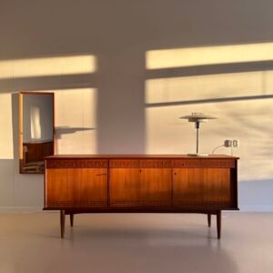 Gustav Bahus 1960s Norwegian Long Teak Sideboard