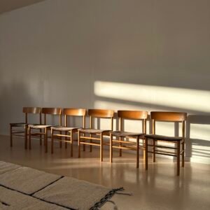 Farstrup Model 250 Light Oak Danish Dining Chairs