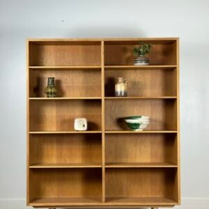Børge Mogensen Tall Danish Oak Bookshelf