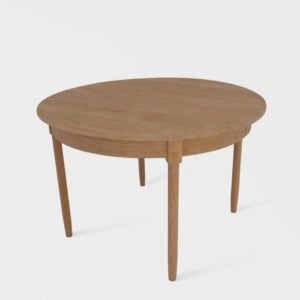 Danish Round Oak Dining Table