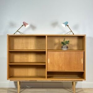 Poul Hundevad Danish Oak Bookshelf Cabinet
