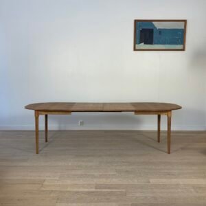 Long Danish Massive Oak Dining Table