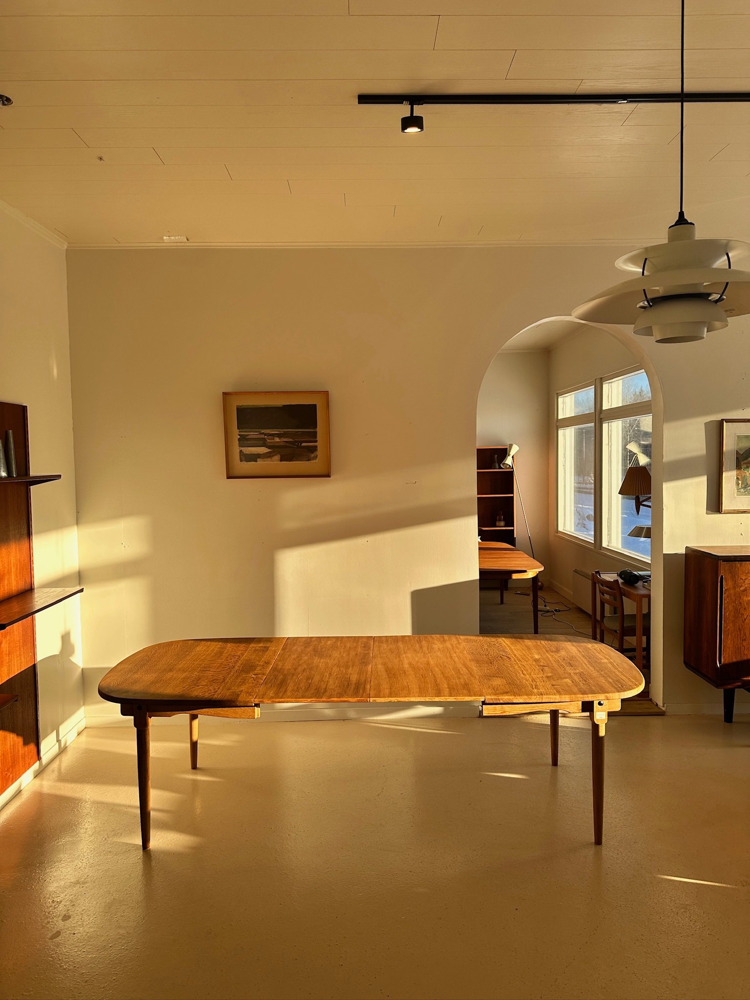 Danish Oak Dining Table - Image 2