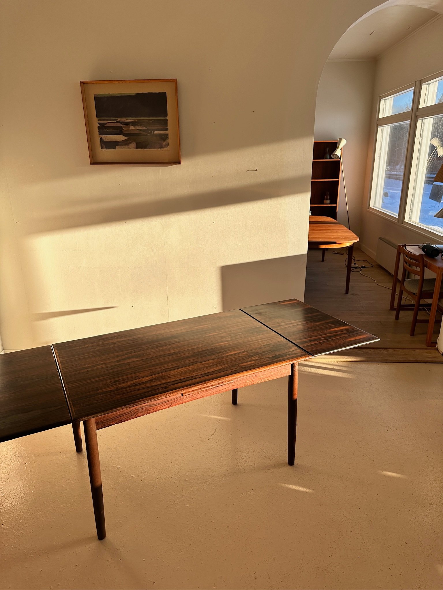 Danish Rosewood Dining Table - Image 7