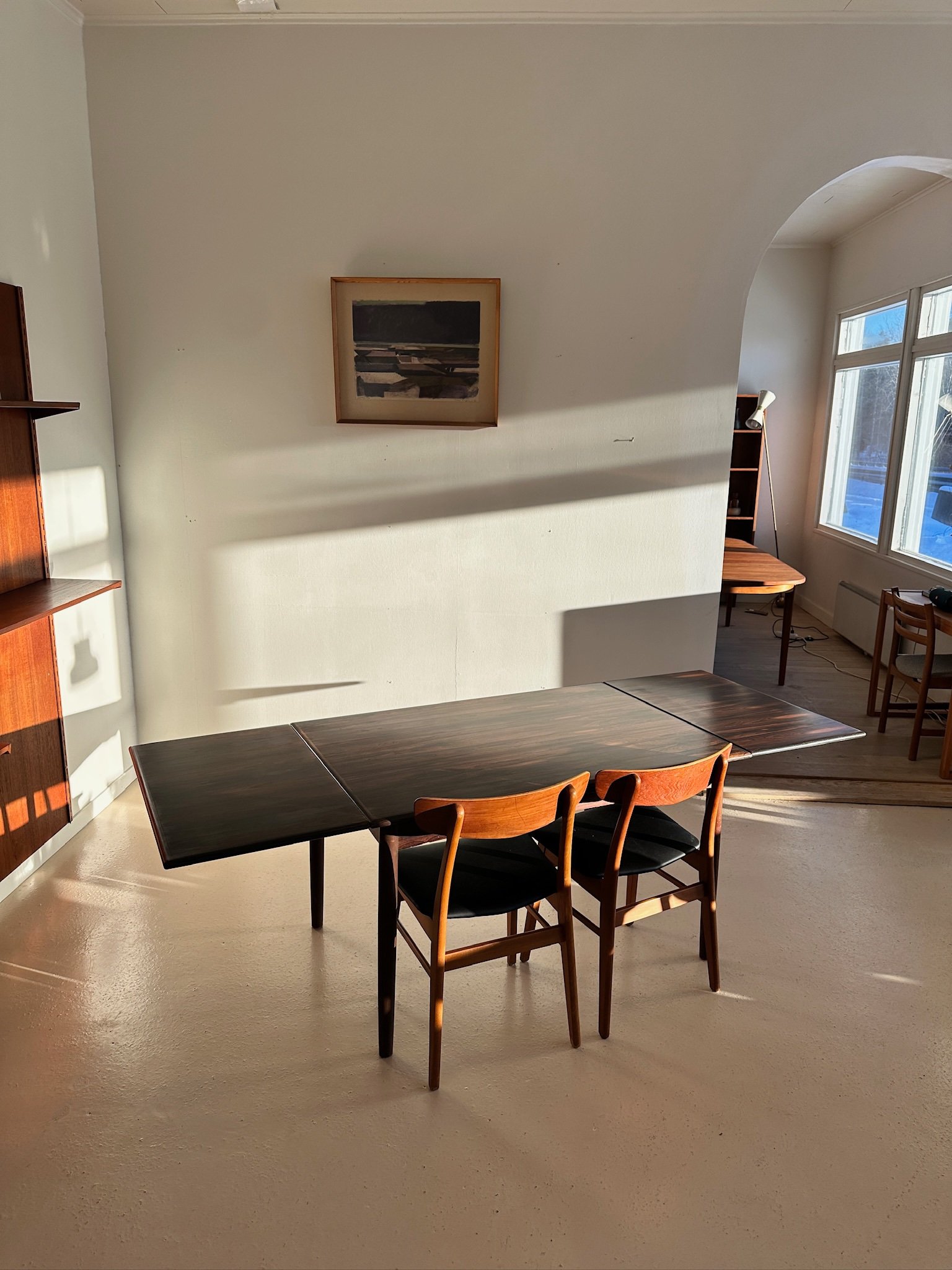 Danish Rosewood Dining Table - Image 4