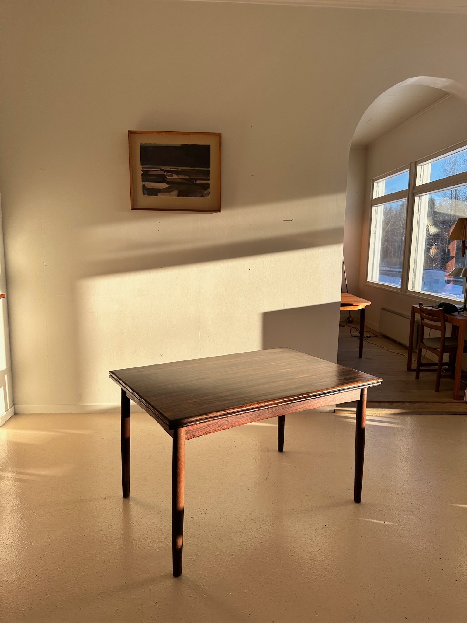 Danish Rosewood Dining Table - Image 5