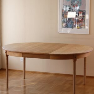 Danish Round White Oak Table