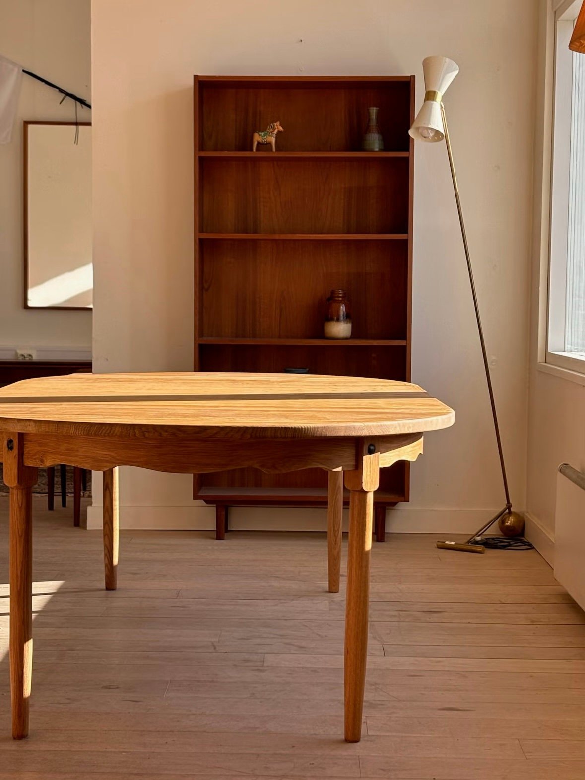 Danish 1960’s Round Oak Table - Image 2