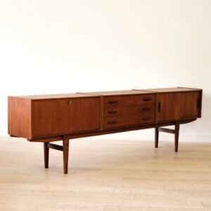 Danish 2,4 m Low Teak Sideboard