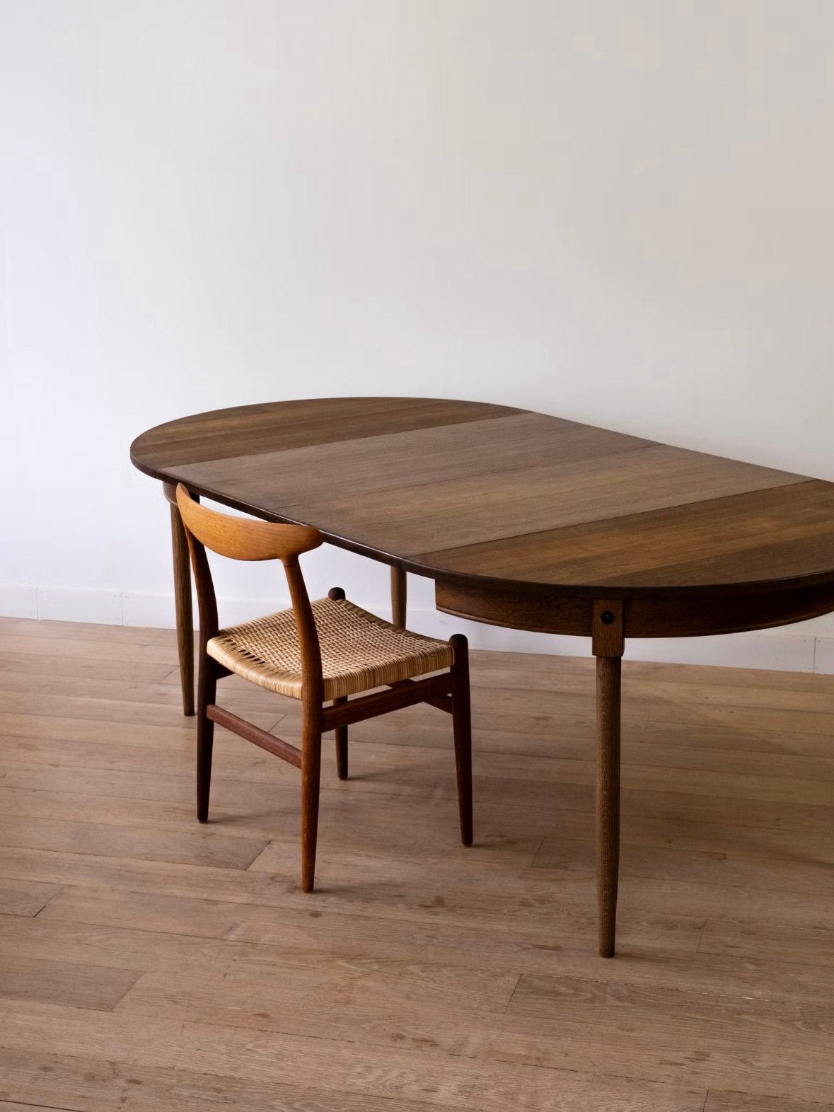 Danish Dark Oak Dining Table - Image 3
