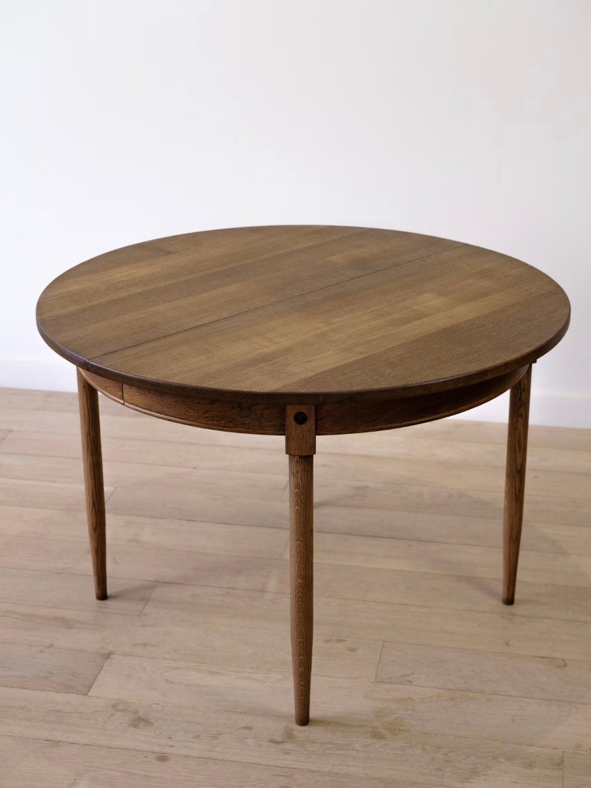 Danish Dark Oak Dining Table - Image 4