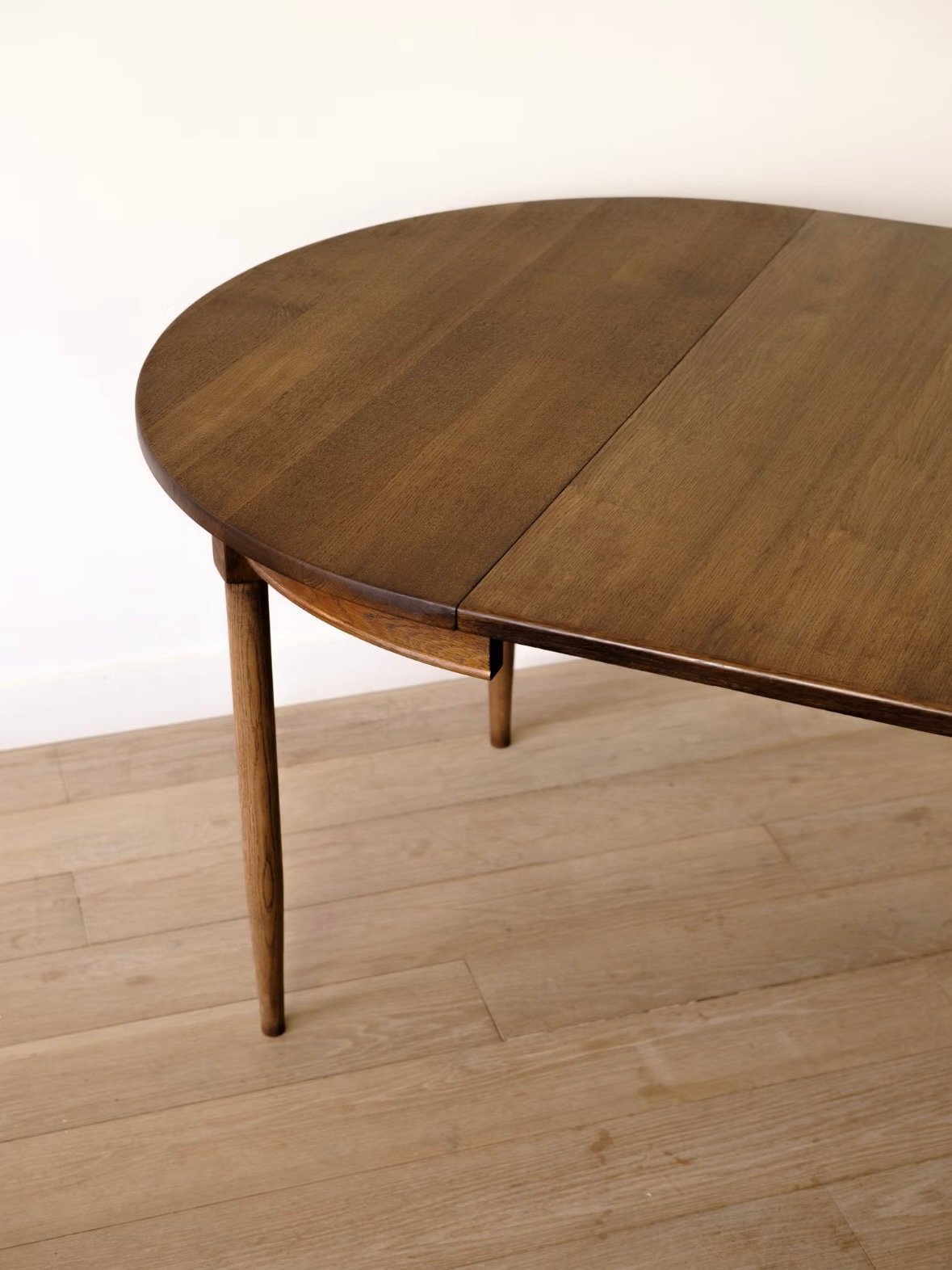 Danish Dark Oak Dining Table - Image 5