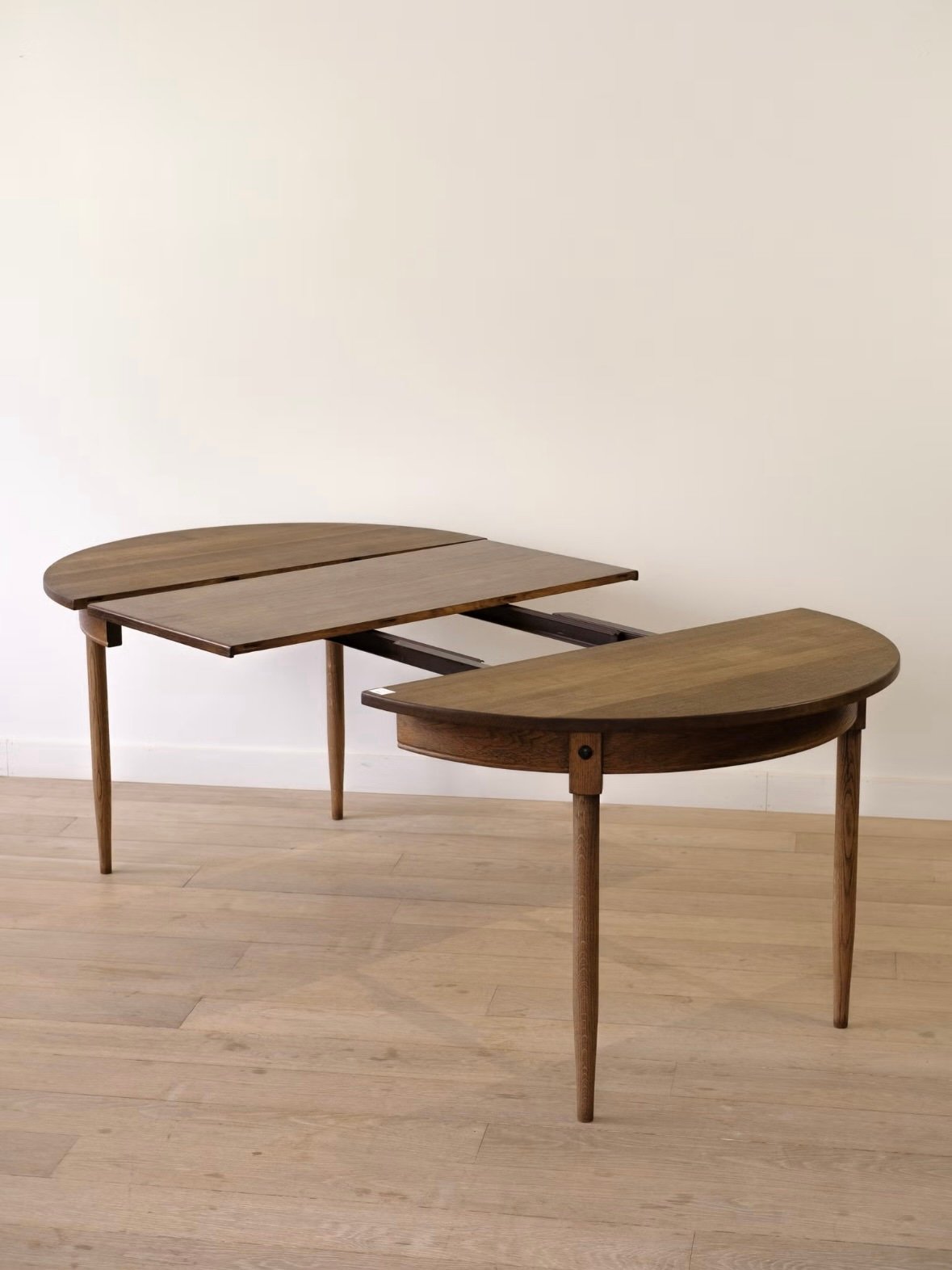 Danish Dark Oak Dining Table - Image 6