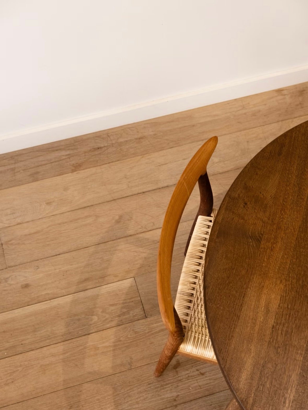 Danish Dark Oak Dining Table - Image 7