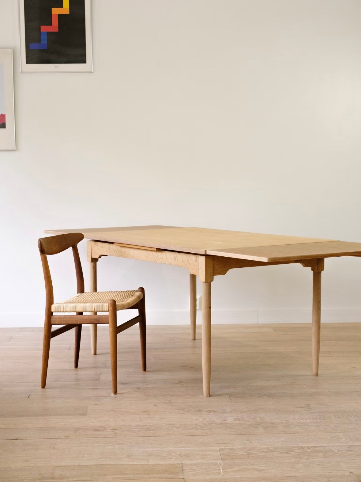 Danish Leaf Oak Dining Table - Image 7