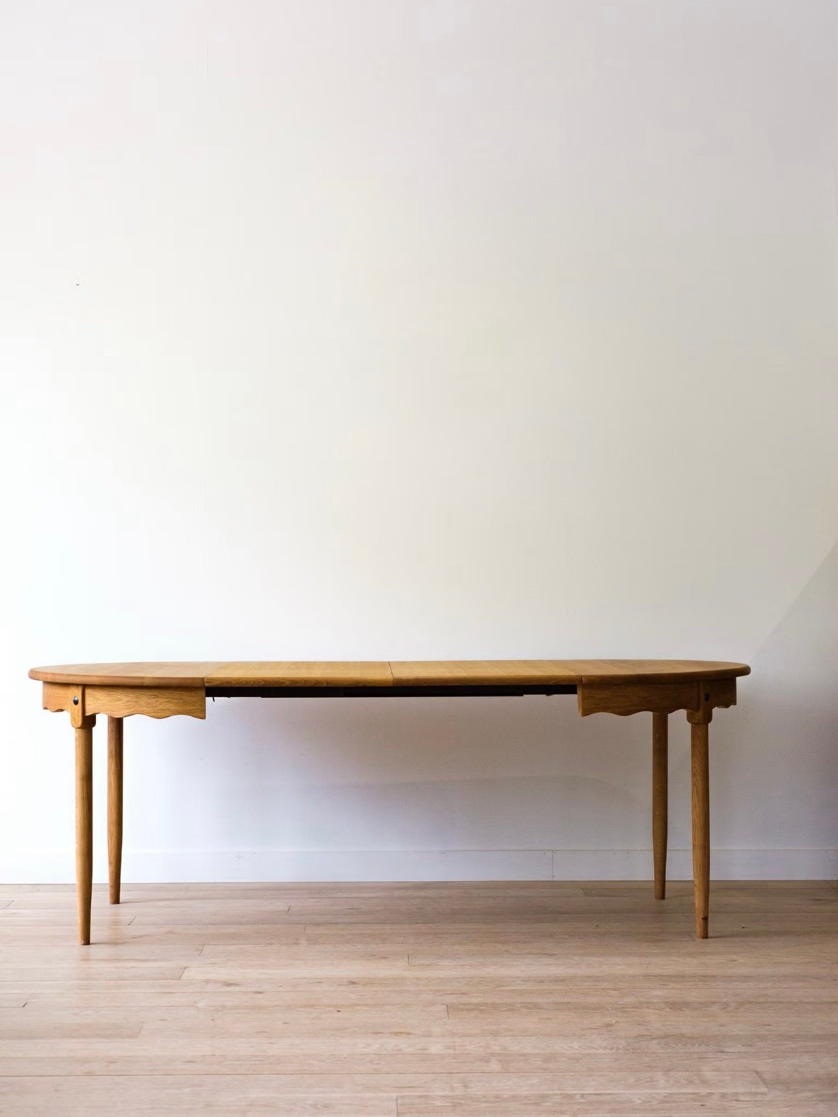 Danish Oak Dining Table - Image 4
