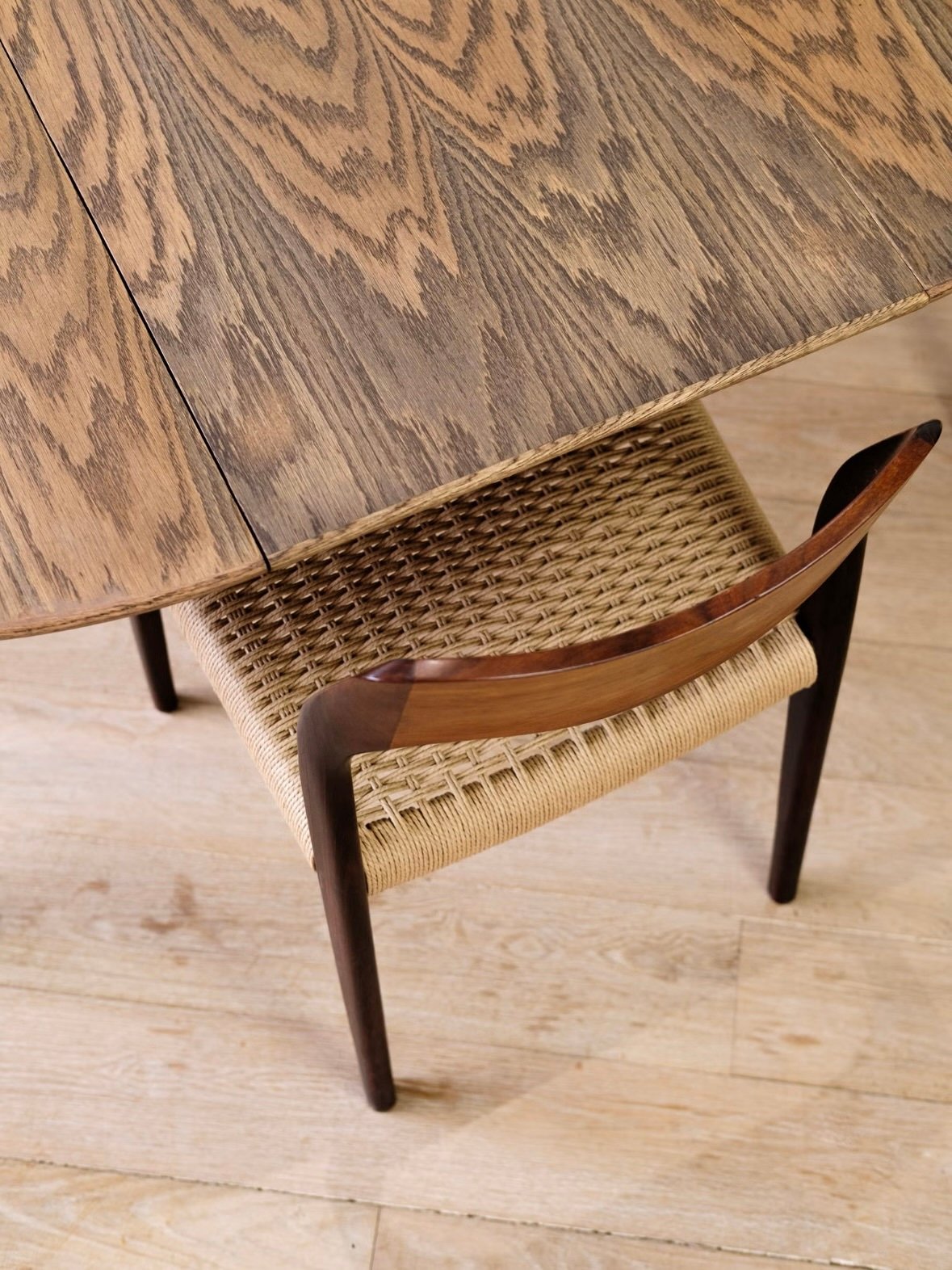 Danish Dark Oak Table - Image 9