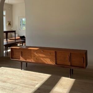 Danish 2,17m Low Teak Sideboard