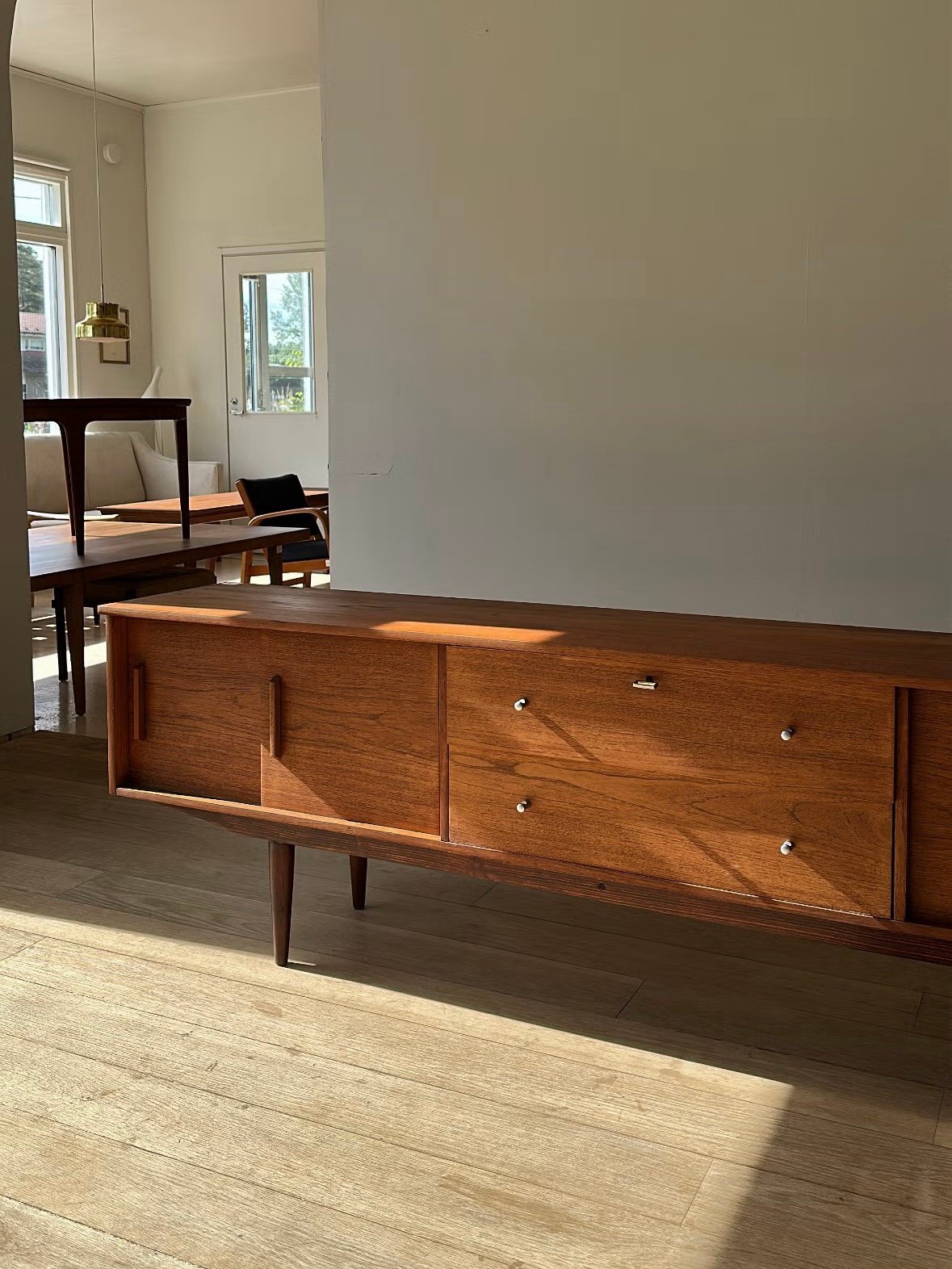 Danish 2,17m Low Teak Sideboard - Image 2