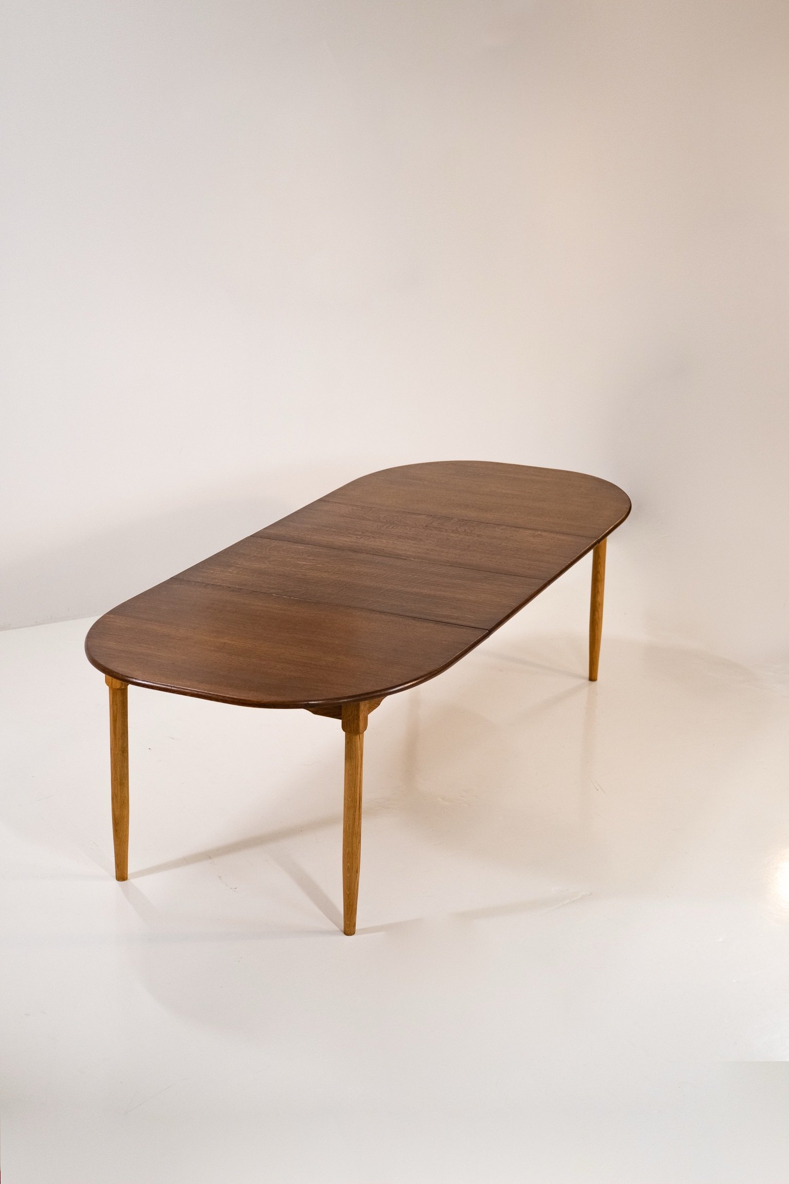 Long Narrow Danish Oak Dining Table