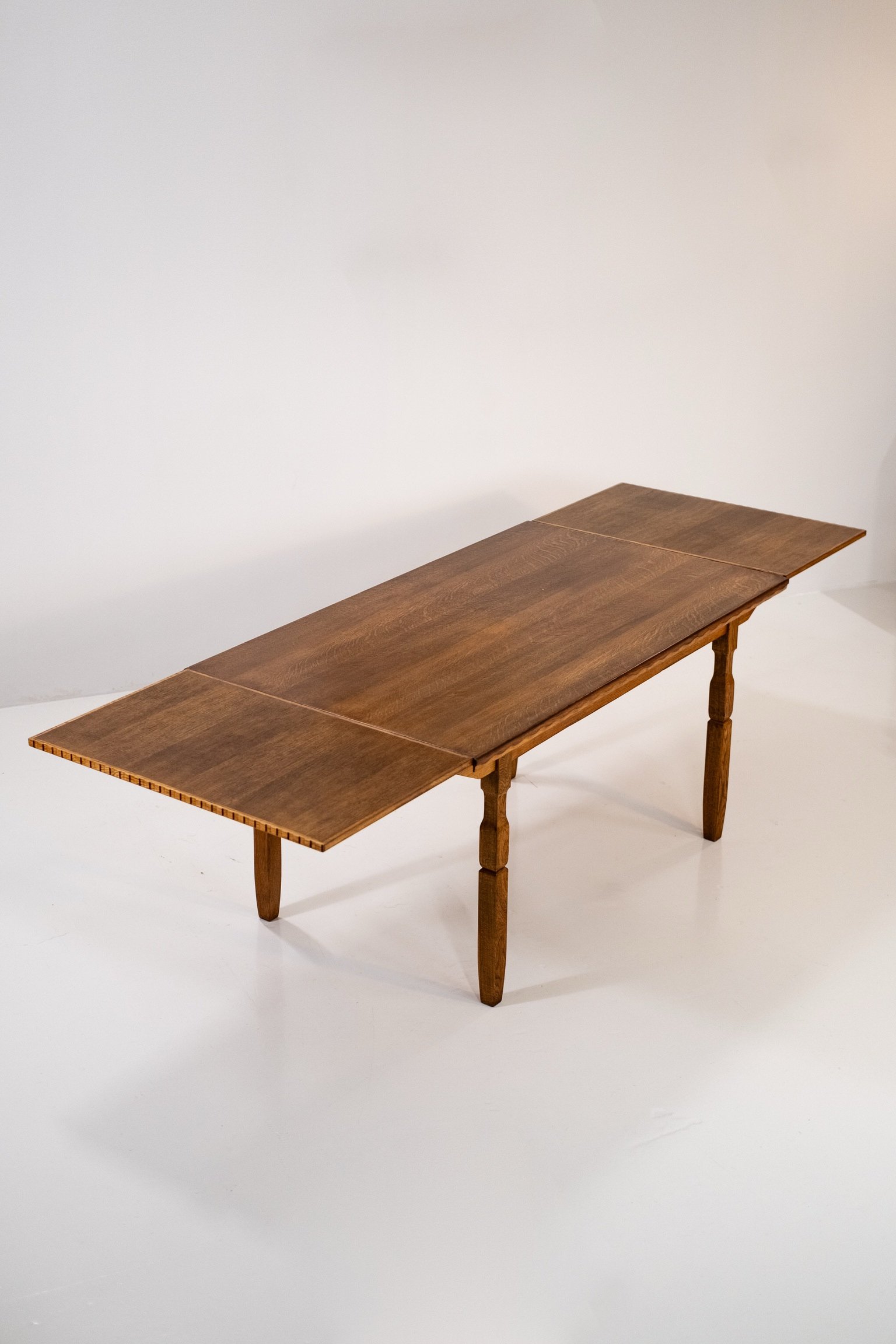 Danish Stained Oak Dining Table